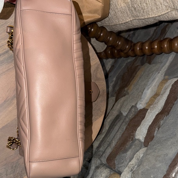 Gucci Large Marmont Bag - Blush Pink with Gold Hardware - Picture 8 of 9
